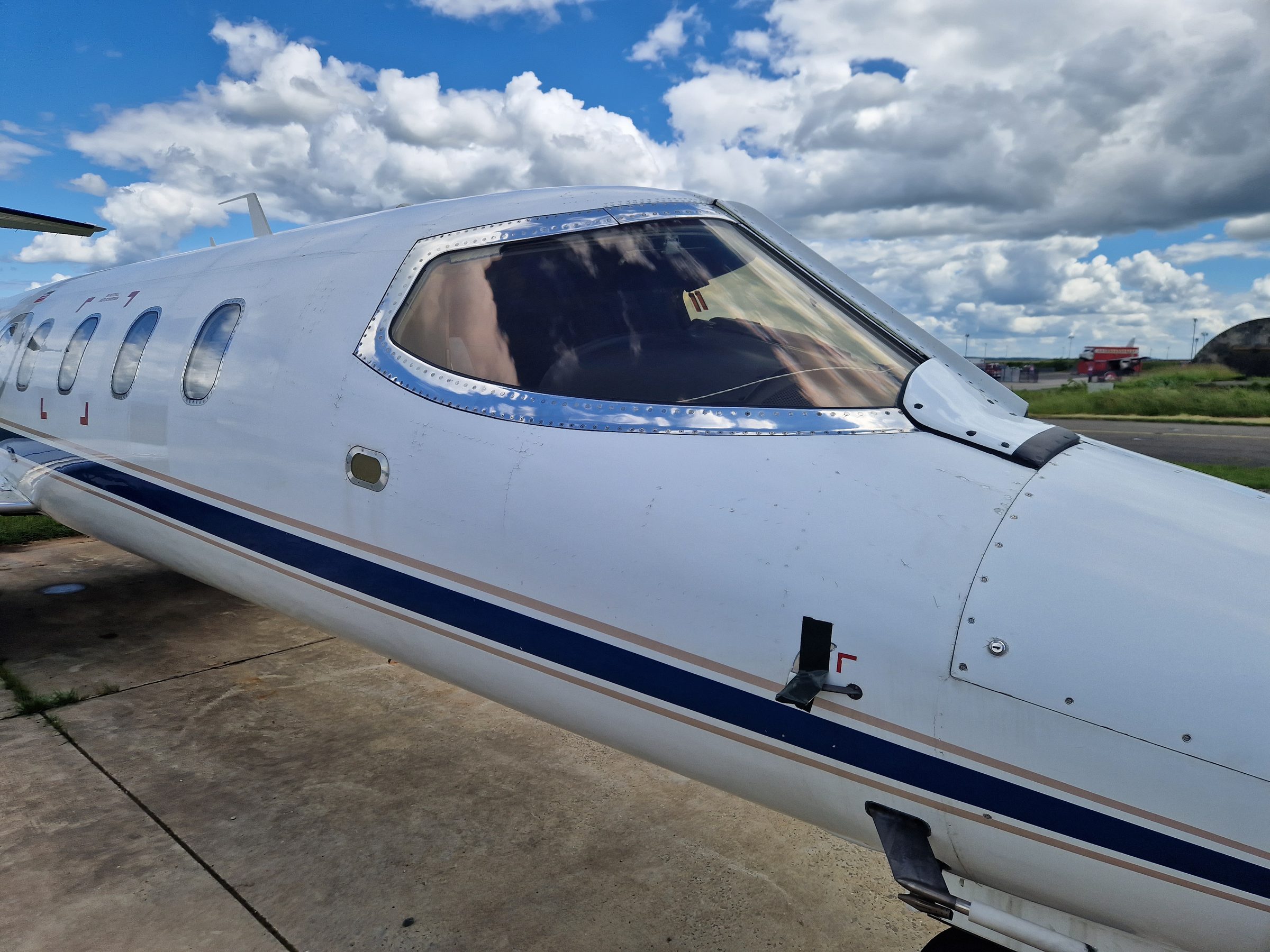 Learjet 31A at Zweibrücken airport